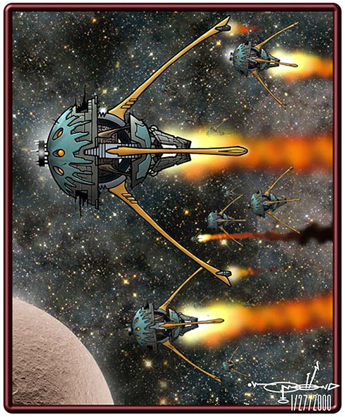 Escape pod design for Battle Atlantis