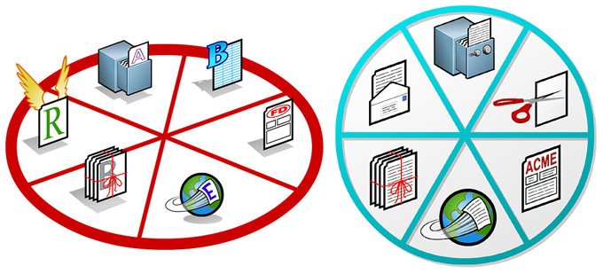 Report2Web icons for Redwood Software